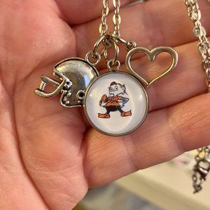 Cleveland Brownie Charm Necklace